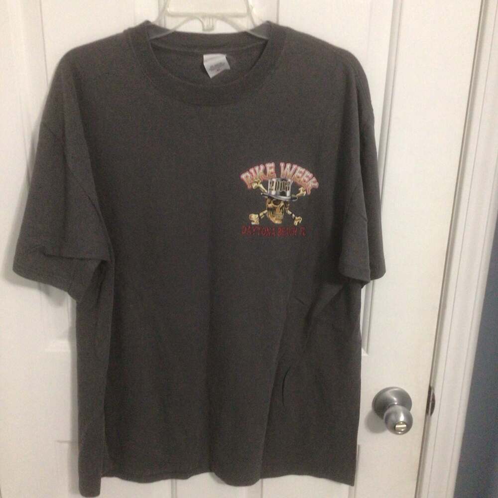 2008 Daytona Beach Bike Week Skull Graphic T-Shirt